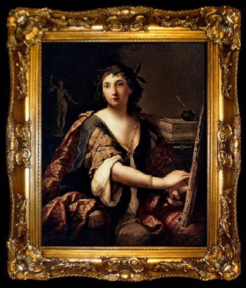 framed  SIRANI, Elisabetta Self portrait, ta009-2